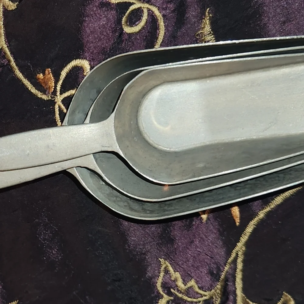 VINTAGE 3 Pcs Scoop Dipper TIN MADE IN TAIWAN SET NO SEPARATING